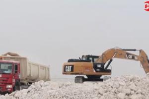 Loading Materials to Dump trucks by using Caterpillar |Excavator| Carmel Group | Qatar