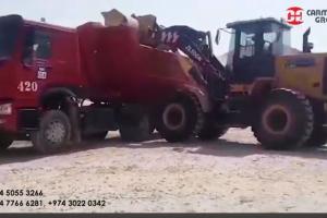 XCMG ZL50GN Wheel loader loading to Sinotruk| Carmel Group | Doha,Qatar
